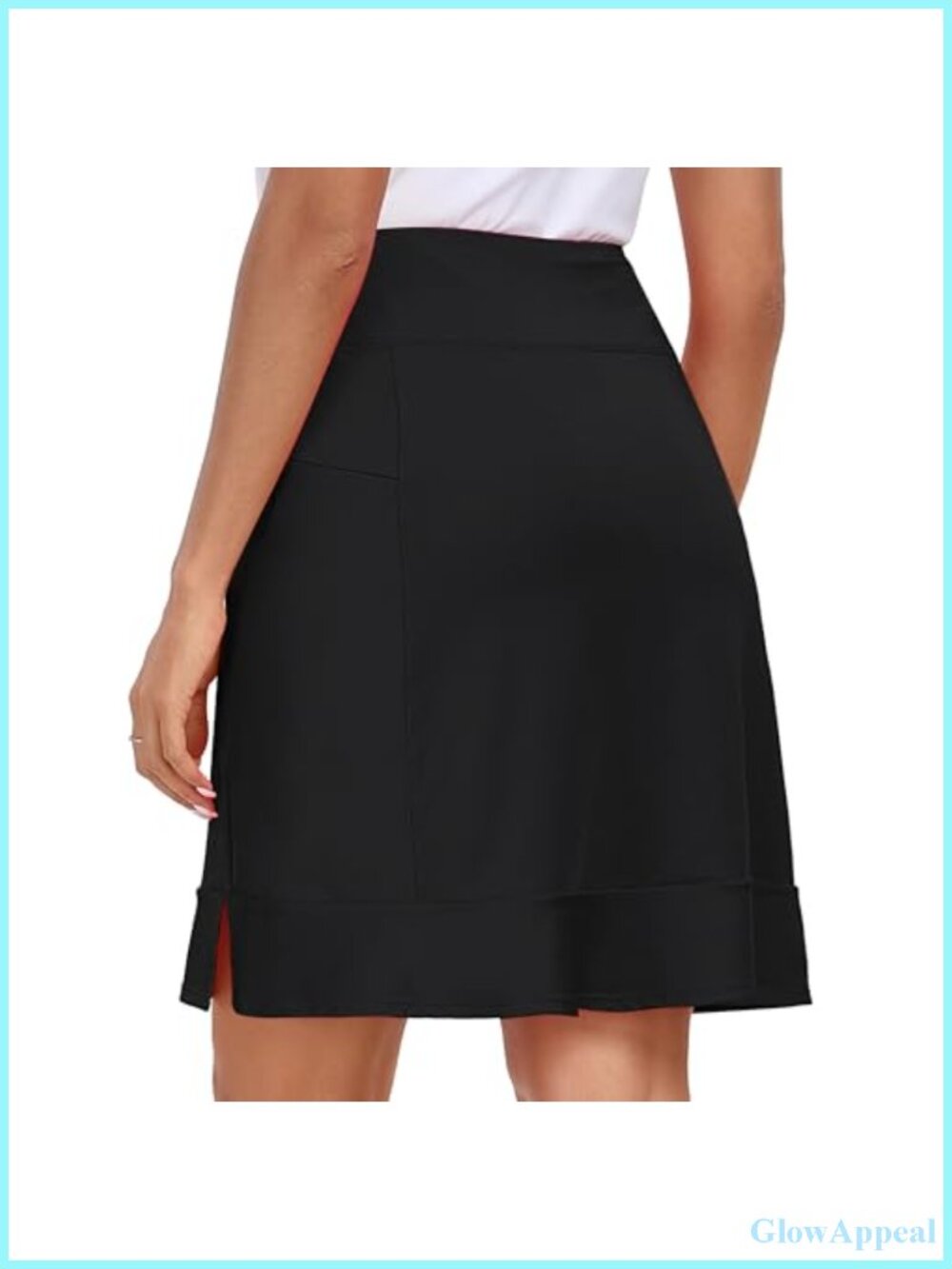 Women's 20" Knee Length Golf Skort Athletic Tennis Skirt with 4 Pockets - Picture 2 of 6